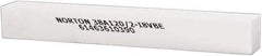 Norton - 120 Grit Aluminum Oxide Square Dressing Stick - 8 x 1 x 1, Fine Grade, Vitrified Bond - Apex Tool & Supply