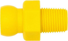 Loc-Line - 1/4" Hose ID, Male to Female Coolant Hose Connector - 1/8" NPT, For Loc-Line Modular Hose Systems - Apex Tool & Supply