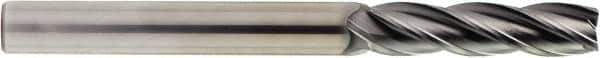 OSG - 1/8", 1" LOC, 1/8" Shank Diam, 3" OAL, 4 Flute, Solid Carbide Square End Mill - Single End, Diamond Finish, Spiral Flute, 30° Helix, Centercutting, Right Hand Cut, Right Hand Flute, Series 7041 - Apex Tool & Supply