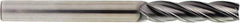 OSG - 1/8", 1" LOC, 1/8" Shank Diam, 3" OAL, 4 Flute, Solid Carbide Square End Mill - Single End, Diamond Finish, Spiral Flute, 30° Helix, Centercutting, Right Hand Cut, Right Hand Flute, Series 7041 - Apex Tool & Supply