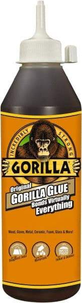 Gorilla Glue - 18 oz Bottle Brown All Purpose Glue - 20 min Working Time - Apex Tool & Supply