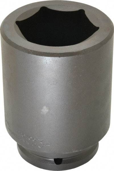 Proto - 1-1/2" Drive 3" Deep Impact Socket - 6 Points, 6-3/8" OAL - Apex Tool & Supply