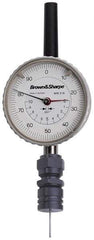 TESA Brown & Sharpe - Round Depth Gage Base - 0.24 Inch Base Hole Diameter, Use with Dial Depth Gages - Apex Tool & Supply