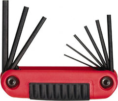 Eklind - 9 Piece Fold-Up Hex Key Set - Apex Tool & Supply