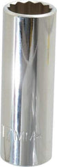 Proto - 3/8" Drive, Deep Hand Socket - 12 Points, 2-3/4" OAL, Chrome Finish - Apex Tool & Supply