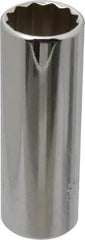 Proto - 3/8" Drive, Deep Hand Socket - 12 Points, 2-3/4" OAL, Chrome Finish - Apex Tool & Supply
