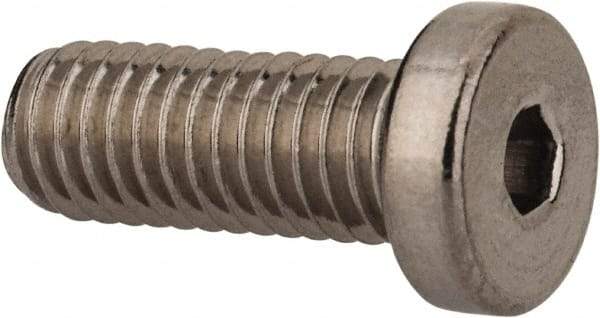 Value Collection - #10-32 UNF Hex Socket Drive, Low Socket Cap Screw - Grade 18-8 Stainless Steel, 1/2" Length Under Head - Apex Tool & Supply