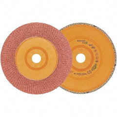 WALTER Surface Technologies - 60 Grit, 7" Disc Diam, 7/8" Center Hole, Zirconia Alumina Flap Disc - 8,600 Max RPM, Plastic Backing, Arbor Attaching System, Coated - Apex Tool & Supply
