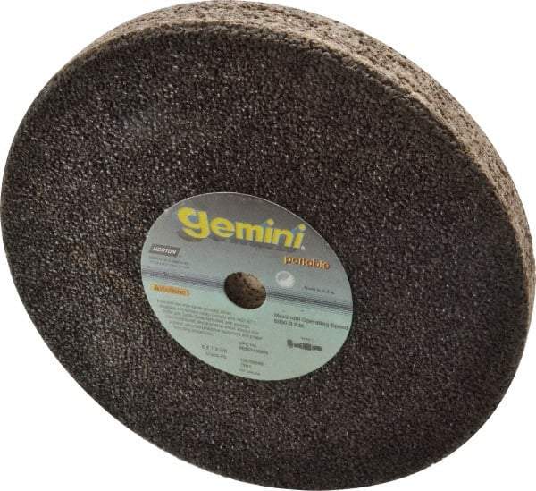 Norton - 8" Diam x 5/8" Hole x 1" Thick, P Hardness, 16 Grit Surface Grinding Wheel - Aluminum Oxide, Type 1, Very Coarse Grade, 6,000 Max RPM, No Recess - Apex Tool & Supply