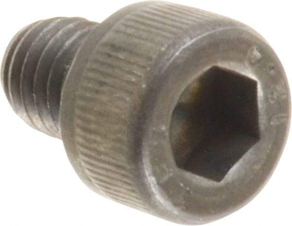 Value Collection - M6x1.00 Metric Coarse Hex Socket Drive, Socket Cap Screw - Grade 12.9 Alloy Steel, Black Oxide Finish, Fully Threaded, 8mm Length Under Head - Apex Tool & Supply