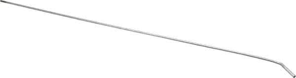 Schaefer Brush - 24" Long, 8-32 Female, Galvanized Steel Brush Handle Extension - 0.162" Diam, 8-32 Male, For Use with Tube Brushes & Scrapers - Apex Tool & Supply