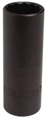 Proto - 7/8", 1/2" Drive, Deep Hand Socket - 12 Points, 3-1/4" OAL, Alloy Steel, Black Finish - Apex Tool & Supply