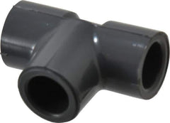 Value Collection - 1/4" PVC Plastic Pipe Tee - Schedule 80, Slip End Connections - Apex Tool & Supply