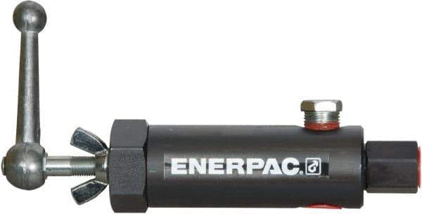 Enerpac - 1.94 GPM 3/8 Inlet Steel Hydraulic Control Valve - 10,000 psi, 3.12" Wide x 7.62" Long - Apex Tool & Supply