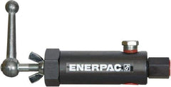 Enerpac - 1.94 GPM 3/8 Inlet Steel Hydraulic Control Valve - 10,000 psi, 3.12" Wide x 7.62" Long - Apex Tool & Supply