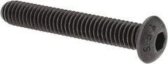 Value Collection - 5/16-18 UNC Hex Socket Drive, Button Screw - Alloy Steel, Black Oxide Finish, Fully Threaded, 2" Length Under Head - Apex Tool & Supply