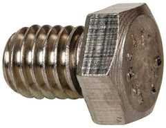 Value Collection - 3/8-16 UNC, 1/2" Length Under Head Hex Head Cap Screw - Fully Threaded, Grade 316 Stainless Steel, Uncoated, 9/16" Hex - Apex Tool & Supply