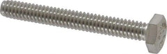 Value Collection - 1/4-20 UNC, 2" Length Under Head Hex Head Cap Screw - Fully Threaded, Grade 316 Stainless Steel, Uncoated, 7/16" Hex - Apex Tool & Supply