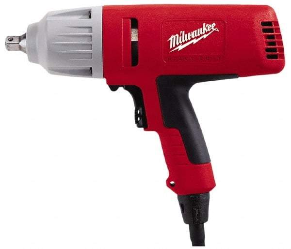 Milwaukee Tool - 1/2 Inch Drive, 300 Ft./Lbs. Torque, Pistol Grip Handle, 600 to 1,800 RPM, Impact Wrench - 7 Amps, 120 Volts - Apex Tool & Supply