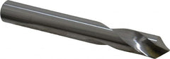 Made in USA - 3/8" Body Diam, 90°, 3" OAL, Solid Carbide Spotting Drill - Apex Tool & Supply