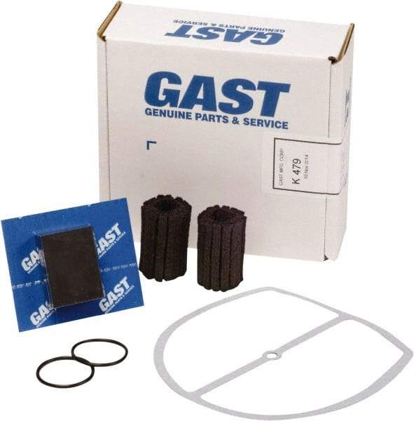 Gast - 9 Piece Air Compressor Repair Kit - For Use with Gast 0823/1023 Oil-Less "Q" Models with Internal Filtration - Apex Tool & Supply