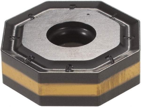 Iscar - ONMU080608 MM Grade IC5400 Carbide Milling Insert - TiCN/Al2O3/TiN Finish, 0.2362" Thick, 0.7953" Inscribed Circle, 0.8mm Corner Radius - Apex Tool & Supply