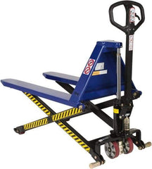Value Collection - 3,000 Lb Capacity, 31-1/2" Lift Portable Tote Lifter - 3-1/2" Min Lift Height, 43" Fork Length x 20" Fork Width, 20" Overall Width - Apex Tool & Supply