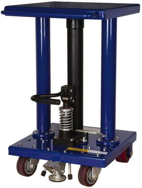 Value Collection - 500 Lb Capacity Hydraulic Lift Table - 30" to 47-1/2" Lift Height, 18" Platform Length x 18" Platform Width - Apex Tool & Supply