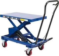 Value Collection - 1,100 Lb Capacity Hydraulic Scissor Elevating Cart - 15-1/2" to 35" Lift Height, 32-1/2" Platform Length x 19-3/4" Platform Width - Apex Tool & Supply