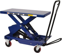 Value Collection - 1,750 Lb Capacity Hydraulic Scissor Elevating Cart - 16" to 39" Lift Height, 36" Platform Length x 20" Platform Width - Apex Tool & Supply