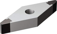 Sandvik Coromant - VNGA332 Grade 7025 CBN Turning Insert - Uncoated, 35° Diamond, 3/8" Inscr Circle, 3/16" Thick, 1/32" Corner Radius - Apex Tool & Supply