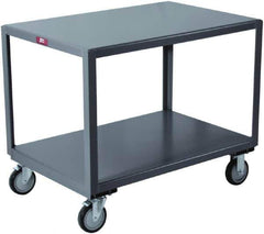 Jamco - Flush Mobile Table - Steel, Gray, 48" Long x 30" Deep x 30" High - Apex Tool & Supply