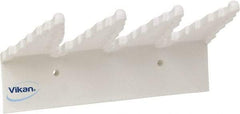 Vikan - 22 Lb, 6-1/2" Wide, 2-1/2" High, Polypropylene, Wall Bracket - 9-1/2" Long, 3 Holders - Apex Tool & Supply