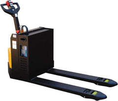 Vestil - 4,500 Lb Capacity, 7-51/64" Lift Electric Pallet Truck - 3.4" Min Lift Height, 48" Fork Length x 20" Fork Width, 30-1/4" Overall Width - Apex Tool & Supply