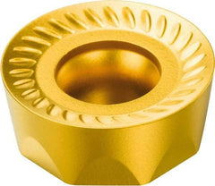 Sandvik Coromant - RCKT10T3M0 WM Grade 235 Carbide Milling Insert - TiCN/TiN Finish, 3.97mm Thick, 10mm Inscribed Circle - Apex Tool & Supply