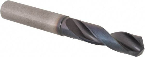 Sumitomo - 31/64" 135° Solid Carbide Screw Machine Drill Bit - TiAlCr/TiSi Finish, 1.8504" Flute Length, 3.937" OAL - Apex Tool & Supply