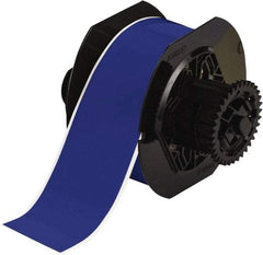 Brady - 2-1/4" Wide, Blue Vinyl Labels - For BBP30 Label Printer, BBP33 Label Printer, BBP35 Multicolor Sign & Label Printer, BBP37 Color & Cut Sign & Label Printer, BradyPrinter S3100, BBP31 Sign & Label Printer - Apex Tool & Supply