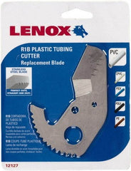 Lenox - Cutter Replacement Blade - Use with Lenox: 12123R1, Cuts PVC, CPVC, Pex, Polyethylene and Rubber Hose - Apex Tool & Supply
