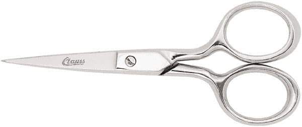 Clauss - 1" LOC, 6-3/4" OAL Scissors - Steel Handle, For Paper, Fabric - Apex Tool & Supply
