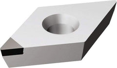 Sandvik Coromant - DCMW32.52 FP Grade CD05 Polycrystalline Diamond (PCD) Turning Insert - Uncoated, 55° Diamond, 3/8" Inscr Circle, 5/32" Thick, 1/32" Corner Radius - Apex Tool & Supply