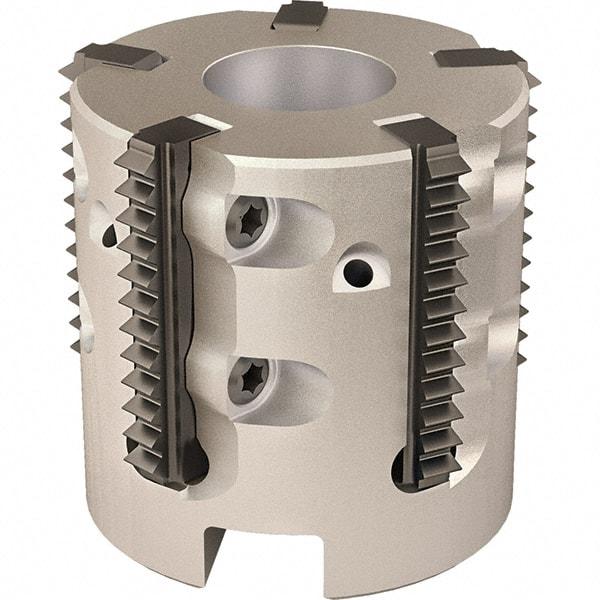 Vargus - 1.532" Cut Diam, 7.874" Max Depth of Cut, 1/2" Arbor Hole Diam, Internal/External Indexable Thread Mill - Insert Style 25S, 5 Inserts, Toolholder Style RTMC-D, 1.26" OAL - Apex Tool & Supply