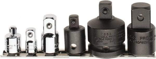Proto - 6 Piece Socket Adapter Set - 3/8F x 1/4M, 1/4F x 3/8M, 3/8F x 1/2M, Impact 1/2F x 3/8M, 1/2F x 3/4M, 3/4F x 1/2M - Apex Tool & Supply