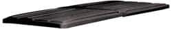 Rubbermaid - 82-7/8" Long x 44-1/2" Wide x 3" High, Black Polyethylene Hinged Lid - Use with Lid for 1025 and 1026 - Apex Tool & Supply