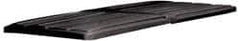 Rubbermaid - 82-7/8" Long x 44-1/2" Wide x 3" High, Black Polyethylene Hinged Lid - Use with Lid for 1025 and 1026 - Apex Tool & Supply