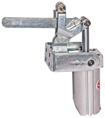 De-Sta-Co - 4,000 Lb Inner Hold Capacity, Vert Mount, Air Power Hold-Down Toggle Clamp - 1/4 NPT Port, 145 Max psi, 91° Bar Opening, 106.68mm Height Under Bar - Apex Tool & Supply