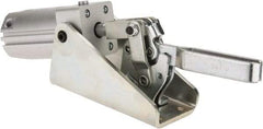 De-Sta-Co - 2,670 Lb Inner Hold Capacity, Horiz Mount, Air Power Hold-Down Toggle Clamp - 1/4 NPT Port, 145 Max psi, 94° Bar Opening, 57.15mm Height Under Bar - Apex Tool & Supply