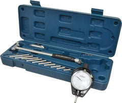 Fowler - 11 Anvil, 2 to 6" Dial Bore Gage - 0.0005" Graduation, 6" Gage Depth, Carbide Anvil - Apex Tool & Supply