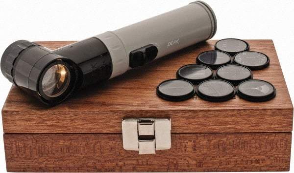 Fowler - 9 Piece Reticle, 10x Max Magnification, Pocket Comparator - Includes Case, Light Source - Apex Tool & Supply