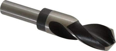 Hertel - 1-3/16" Drill, 118° Point, High Speed Steel Silver Deming & Reduced Shank Drill Bit - Oxide Finish, 6" OAL, Straight Shank, 3" Flute Length - Apex Tool & Supply