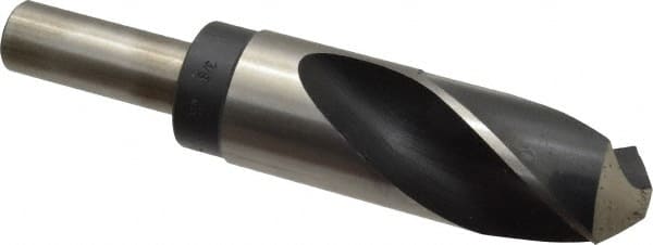 Hertel - 1-3/8" Drill, 118° Point, High Speed Steel Silver Deming & Reduced Shank Drill Bit - Apex Tool & Supply
